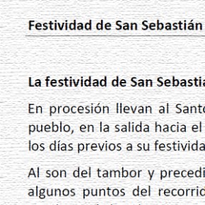 Festividad de San Sebastián, por Pedro de la Fuente Serrano
