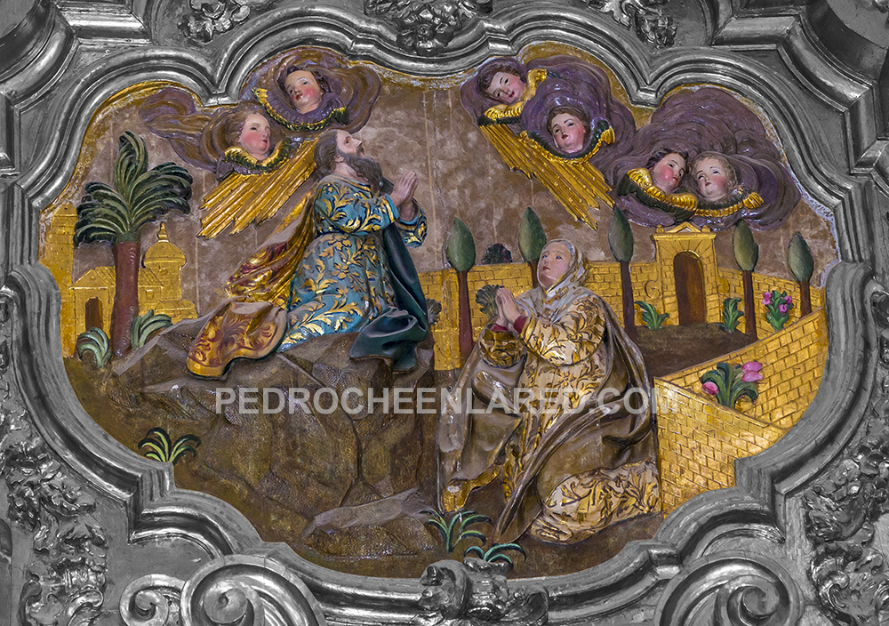 San Joaquín y Santa Ana en la iglesia El Salvador, en Pedroche